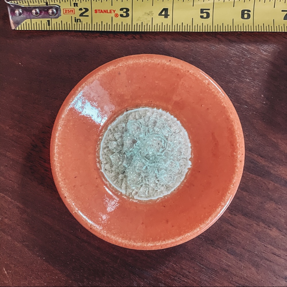 Jewelry Trinket Dish Crushed Glass